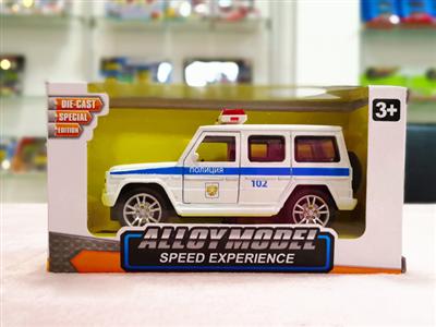 1:32 Mercedes-Benz big G Russian police car version of the alloy car model 