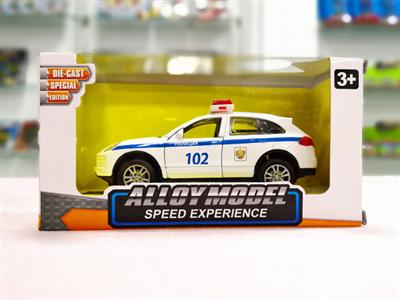 1:32 Porsche 918 Russian police car version of the alloy car (double door lighting music)