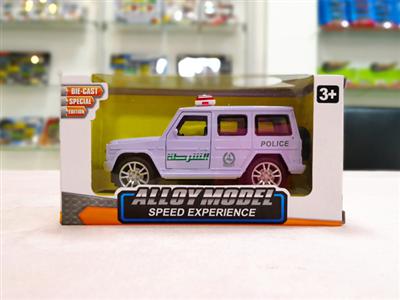 1:32 Mercedes-Benz Big G Arabic Police Car Edition Alloy Car (Double Open Door Light Music)