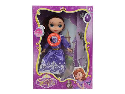 9-inch Disney Sophia with light music reality (multiple clothes mixed)