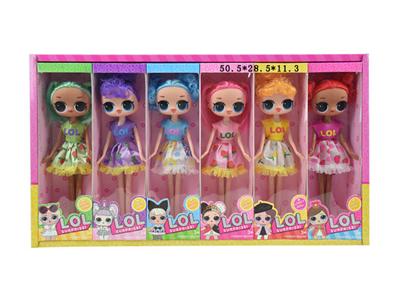 9-inch real surprise doll 12 packs (with fragrance) 6 mixed