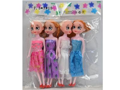 4 7-inch real fashion dolls