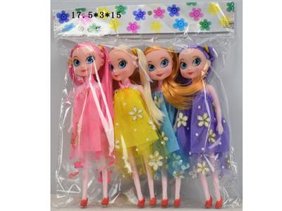 4 7-inch real fashion dolls