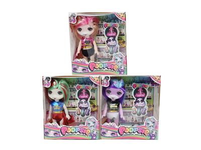 6 inch unicorn solid single accessories 3 mixed