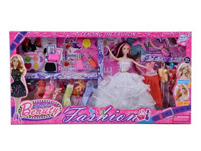 11.5 inch body wedding Barbie with accessories with clothes