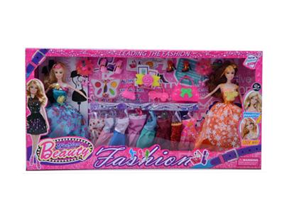 11.5-inch real double wedding Barbie with accessories with clothes