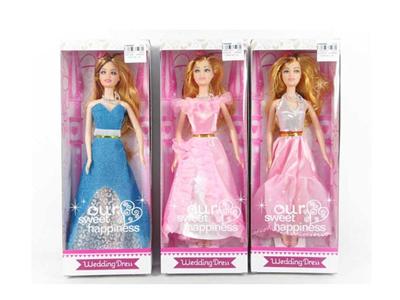 11.5 inch evening wear real Barbie three mixed belt necklace