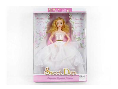 High-end boxed 11.5-inch 12-joint solid wedding dress Barbie