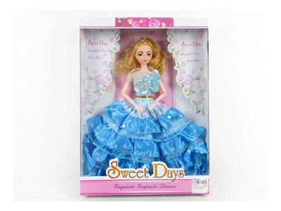 High-end boxed 11.5-inch 12-joint solid wedding dress Barbie