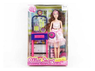 11.5 inch 12 joints real fashion Barbie with oven with baking utensils