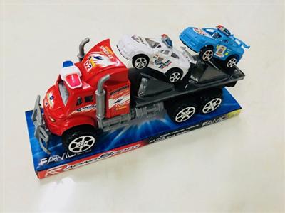 惯性拖头车拖2只警车