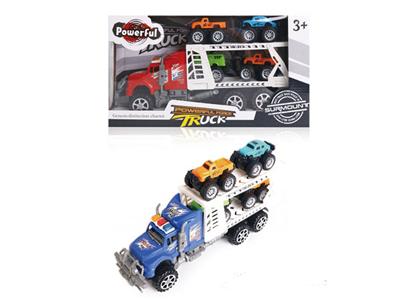 Inertial tractor tow four big wheelers (double layer)