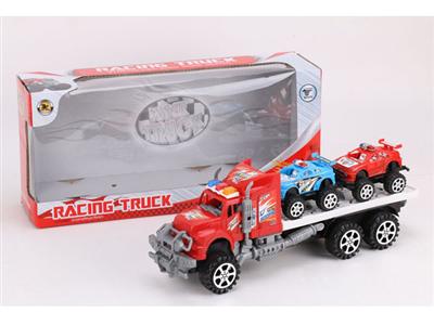 Inertial tractor trailer 2 racing police car