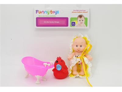 5-inch expression doll and tub, called duck