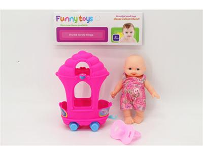 5-inch facial expression doll and ice cream truck, pacifier