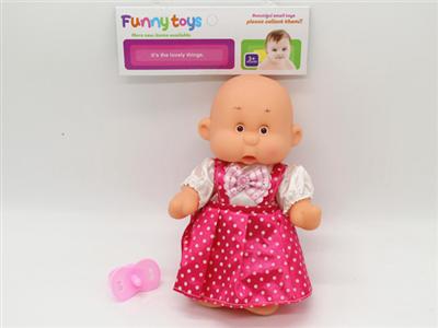10-inch facial expression doll and pacifier