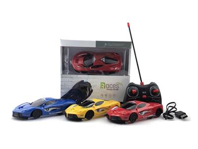 Remote control racing wall climbing car (Ferrari)