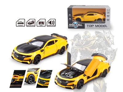 1:32 Transformers Bumblebee (four open doors, pull back, three sound effects, four lights)