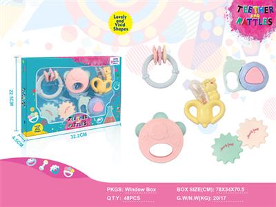 Baby Puzzle Rattle (5 Pack)