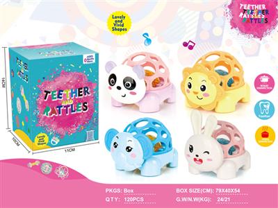 Baby puzzle light music soft rubber animal