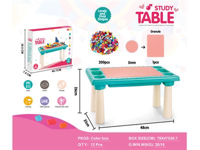 Wooden table +200 tablets