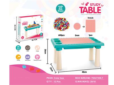 Wooden table + 600 tablets