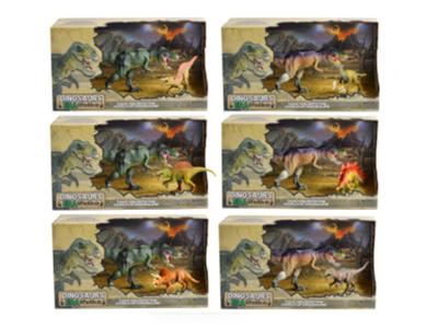 Walking Tyrannosaurus + Small Dinosaur Set (6 mixed)