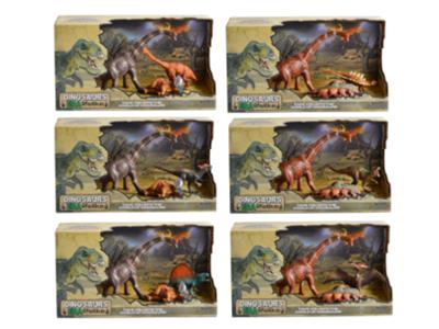 Brachiosaurus Tyrannosaurus + corpse + small dinosaur suit (6 mixed)