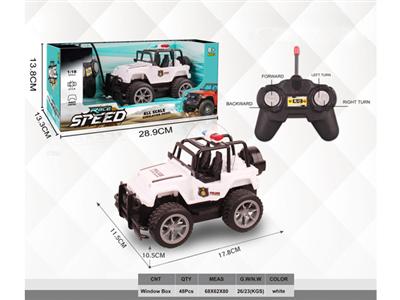 1:20 remote control off-road jeep police car