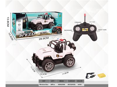 1:20 remote control off-road jeep police car