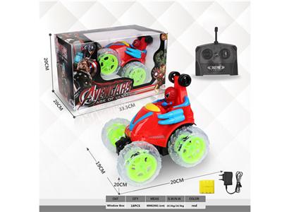 Music Stunt Flash 360 Degree Rotating Cool Dump Truck (Spiderman)