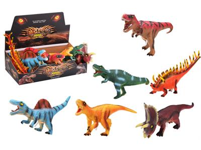 13-inch silicone dinosaur 6 mixed (IC called sound package)