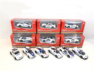 1:50 alloy back force police car model