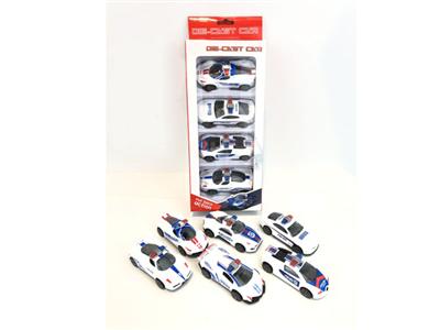 1:50 alloy pull back police car