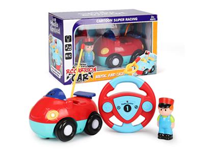 Remote control four-way cartoon racing car