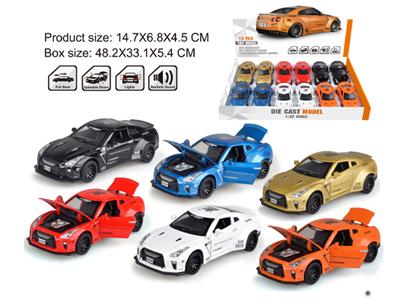 1:32 Nissan GTR alloy car