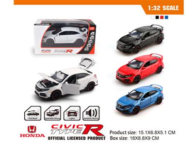 1:32 genuine license Honda Civic Type R