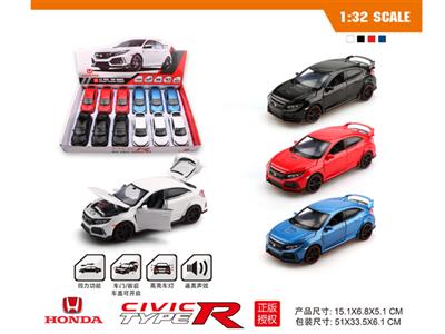 1:32 genuine license Honda Civic Type R