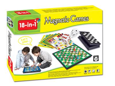 18 in 1 magnetic game chess