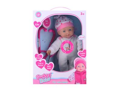 13 inch doll with medical equipment, with IC