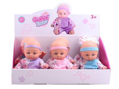9 inch blowing bottle doll 6 / display box