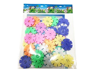 Macarons snowflake puzzle building blocks