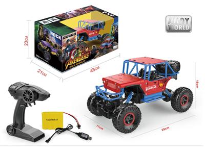Spiderman alloy four-wheel drive climbing car