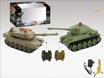 美国M1A2PK俄罗斯T-34