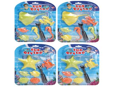 Diving fish fishing set