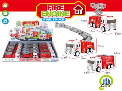 Inertial fire truck (display box) 12 packs