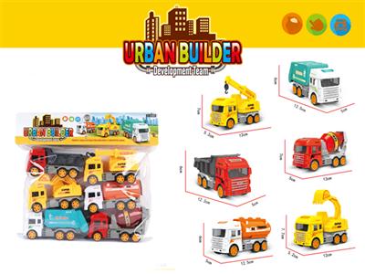 6 Pack / Construction Vehicle (Card Bag)
