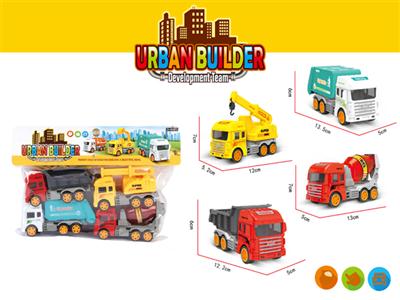 4 Pack / Construction Vehicle (Card Bag)