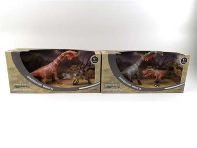 Simulation Brachiosaurus + Small Dinosaur Set (2 mixed)