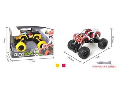 Alloy DIY assembled four-wheel drive back climbing car